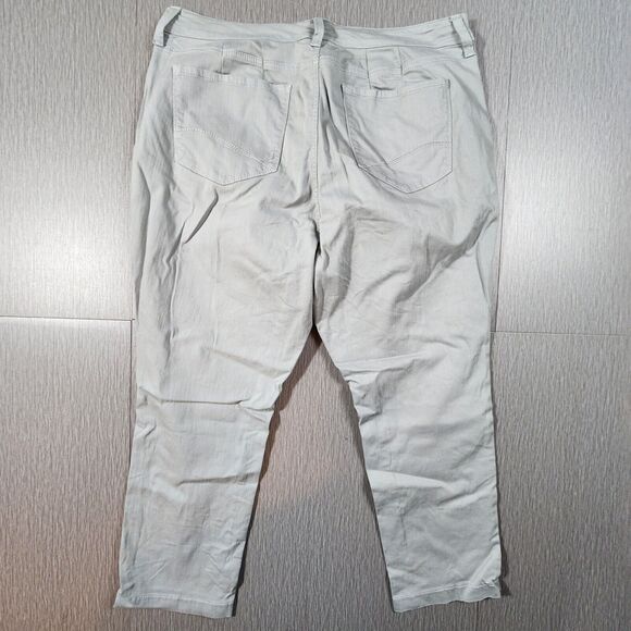 NYDJ Audrey Ankle Jeans Slim Straight Gray High Waisted Lift Tuck Women’s 20W - Picture 7 of 13